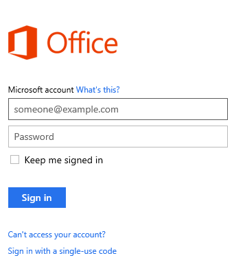 Microsoft Account Sign In